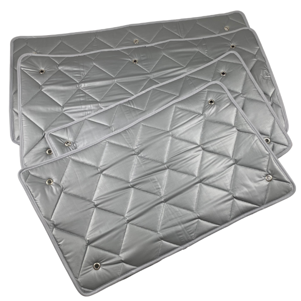 Thermomattenset T5 / T6 / T6.1 Multivan mit Sonnenschutzrollos und durchgehenden Fenstern PREMIUM